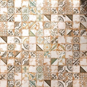 Керамогранит El Molino Memory 7 Verde Brillo матовый с блеском многоцветный 58х58 см