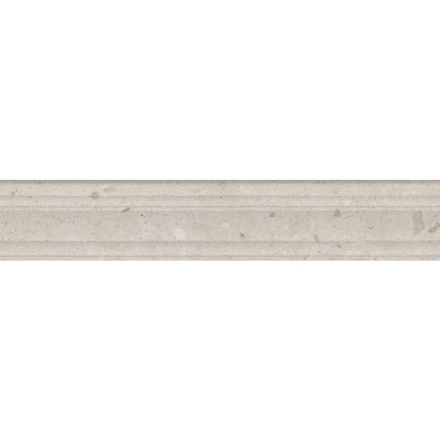 Бордюр Kerama Marazzi Риккарди бежевый матовый структура обрезной BLF011R 40x7,3 см