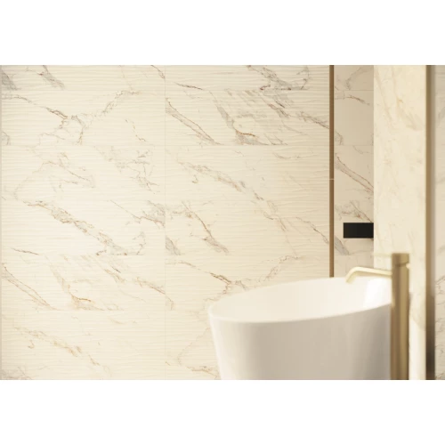 Плитка настенная Paradyz Serene Bianco Struktura Rekt 75х25 см