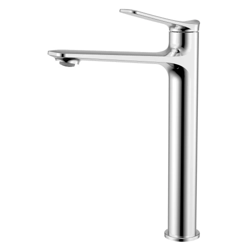 Смеситель для раковины-чаши Azario Lines высокий керамический картридж без донного клапана хром AZ-VPU168R25C