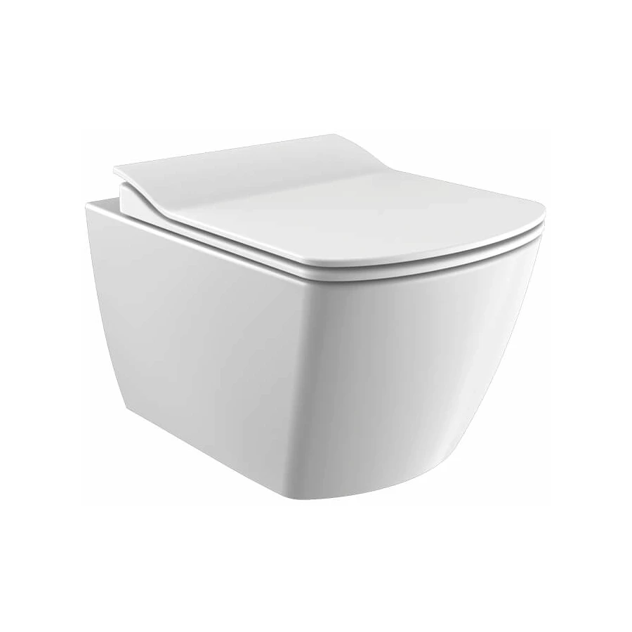 Унитаз подвесной безободковый Creavit Elegant белый чаша без сидения EG321-11CB00E-0000