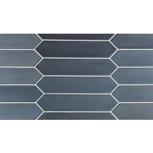 Плитка настенная Equipe Lanse Navy 27488 глазурованный матовый синий 25*5 см