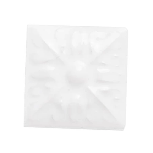 Плитка керамическая Adex Студио Релиеве Флор Сноw Cап / Studio Relieve Flor № 2 Snow Cap глянцевая белая ADST4060 3х3 см