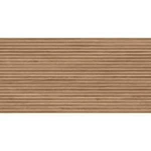 Керамогранит Laparet Wood Canarium Almond Stripes матовый карвинг тёмно-бежевый 120х60 см