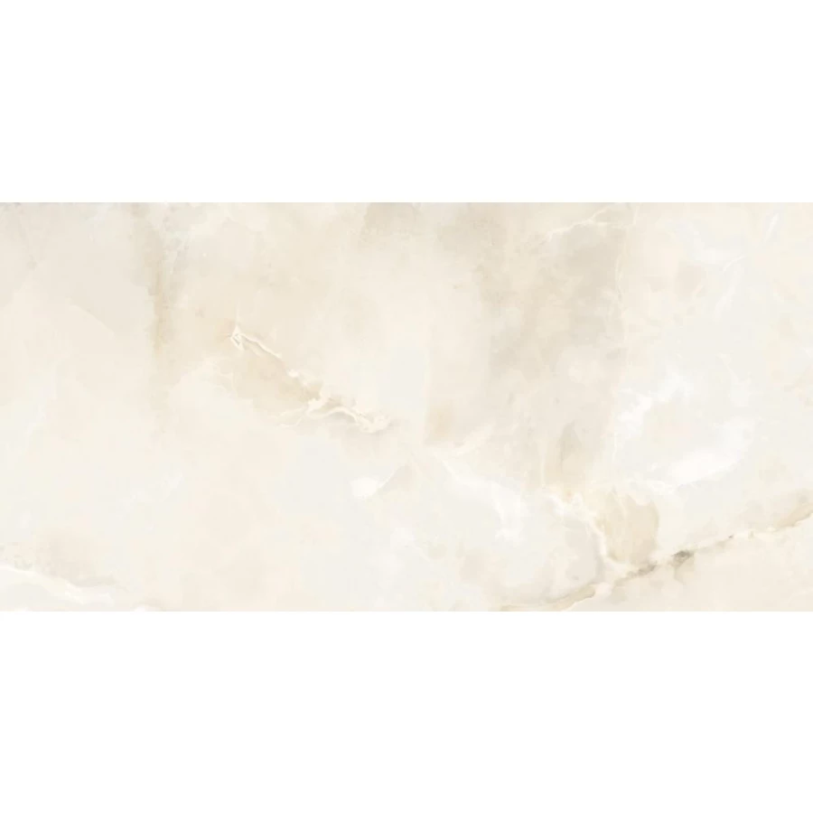 Керамогранит Keramikos Onice Crema Porcelain Polished глянцевый бежевый KRS79683 120х60 см