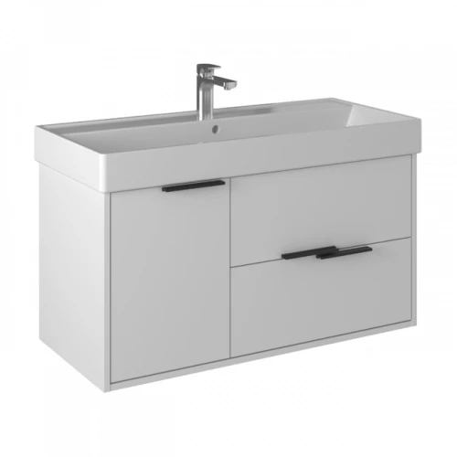 Тумба консольная Briz Сохо глянцевая белая 100 см