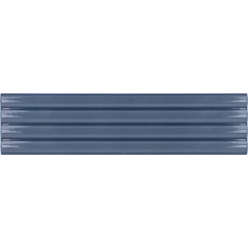 Плитка керамическая Equipe Коста Нова Онда Банян Блуе Глоссы / Costa Nova Onda Banyan Blue Glossy глянцевая синяя 28491 20х5 см