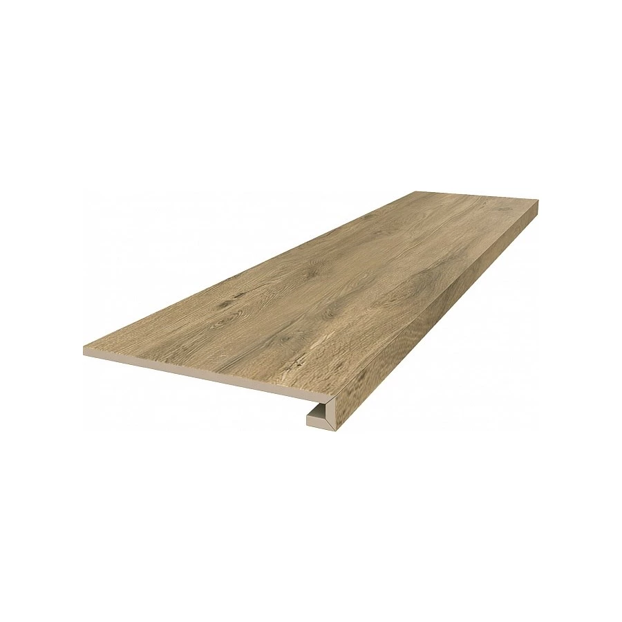 Ступень клееная из керамогранита Kerama Marazzi Сальветти матовая бежевая SG506620R/GCF 119,5х33 см