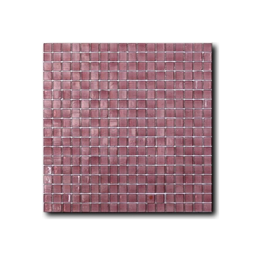 Стеклянная мозаика Art&Natura Classic Glass сетка 15х15 глянцевая розовая cindy 29,5х29,5 см