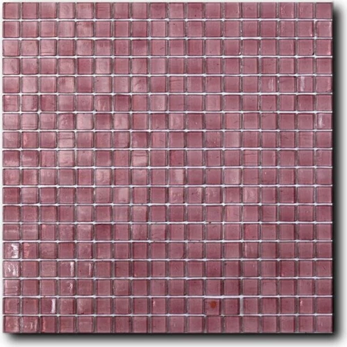 Стеклянная мозаика Art&Natura Classic Glass сетка 15х15 глянцевая розовая cindy 29,5х29,5 см