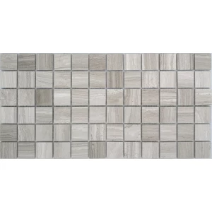 Мозаика из натурального камня LeeDo Ceramica Travertino Silver POL серый 30,5x30,5 см
