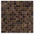 Стеклянная мозаика Rose Mosaic Aquatica Brown-Нaired сетка 2x2 глянцевая коричневая G03+G32 32,2х32,2 см