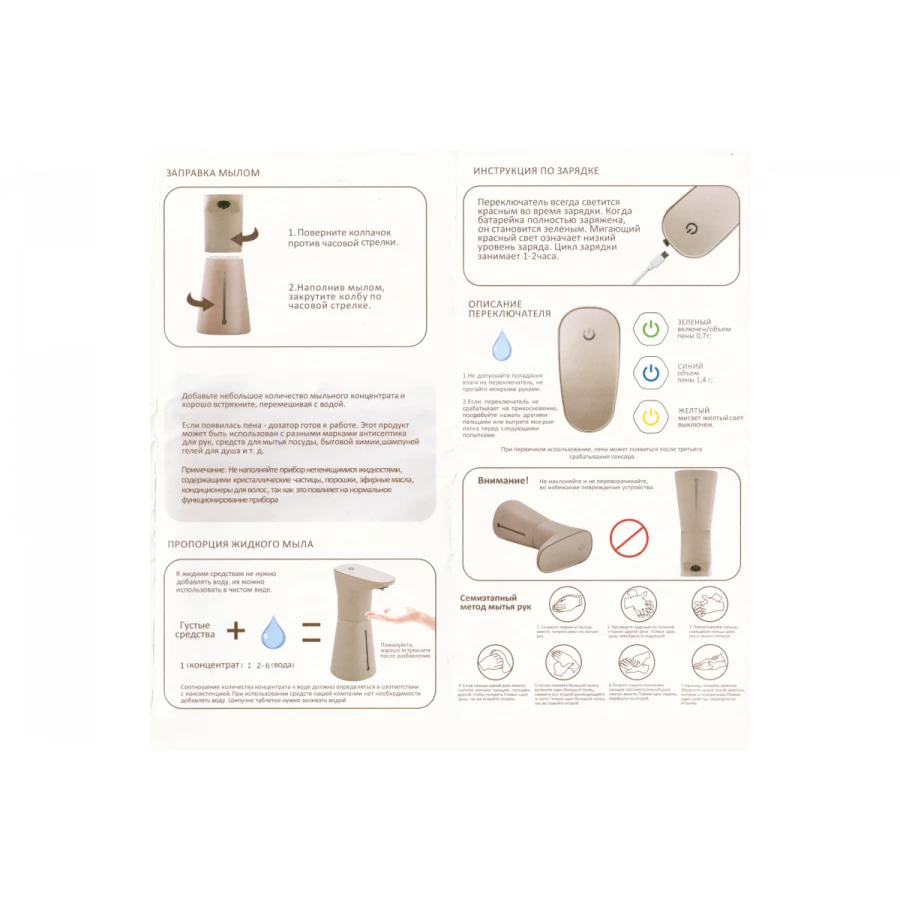 Дозатор для пены жидкого мыла Fashun электронный A410-10