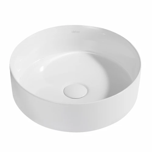 Раковина накладная Abber Bequem белая AC2108