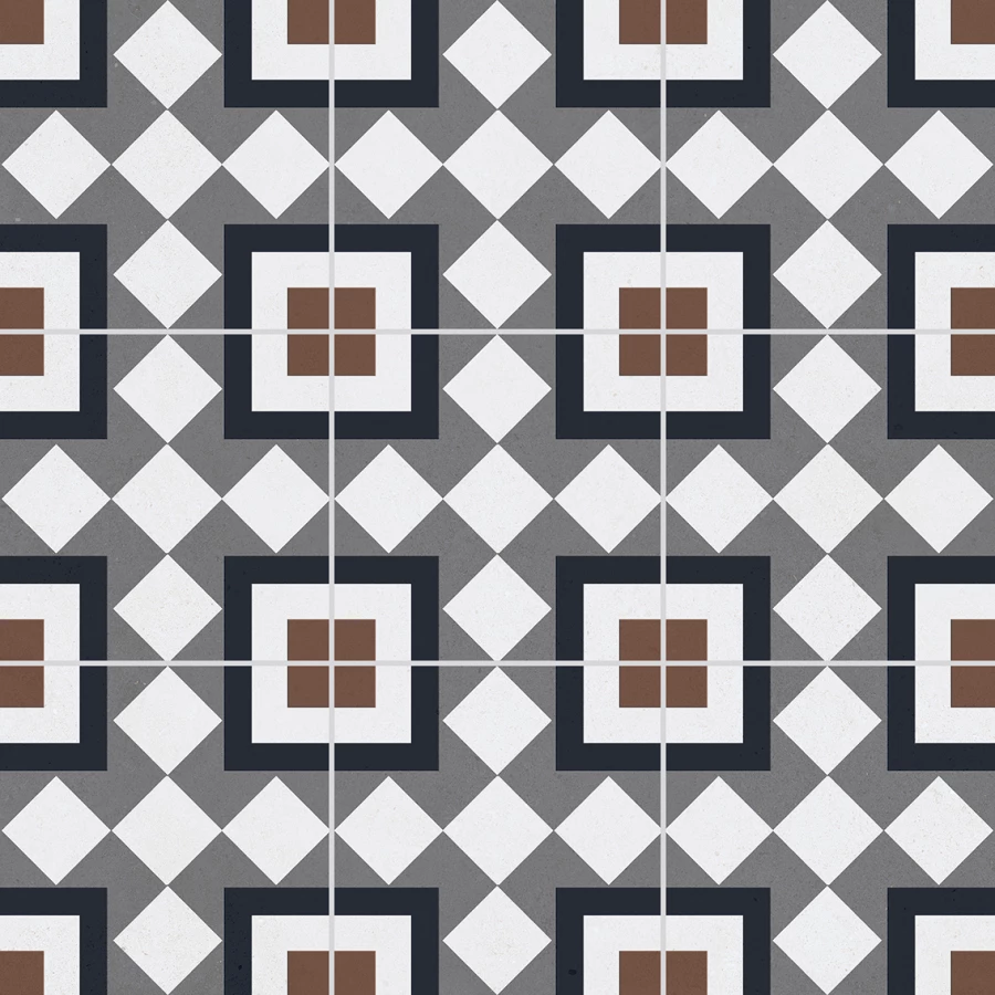 Керамогранит Staro Carpets Bristol Red Matt матовый многоцветный 60х60 см