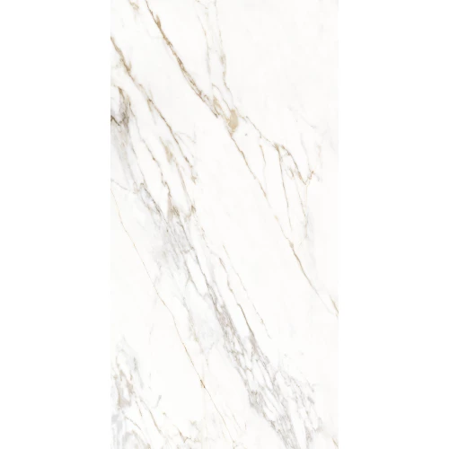 Керамогранит Creanza Enfold Statuario Matt Glossy матовый с глянцевым эффектом белый CZ-GL03-B 160х80 см