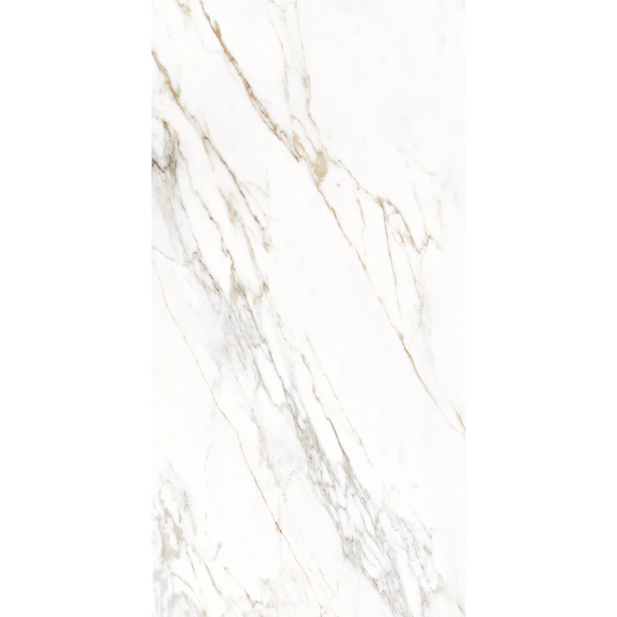 Керамогранит Creanza Enfold Statuario Matt Glossy матовый с глянцевым эффектом белый CZ-GL03-B 160х80 см