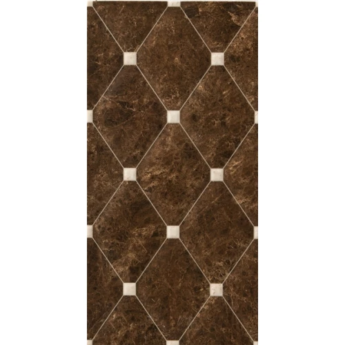 Плитка керамическая Stn Ceramica Цаледониа Фених Чоцолате / Caledonia Fenix Chocolate глянцевая коричневая 50х25 см