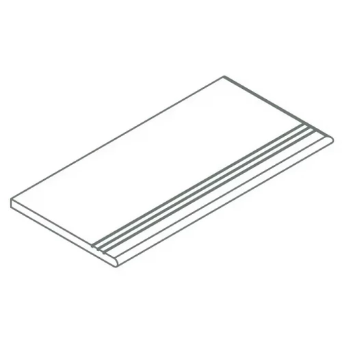 Ступень закругленная правая из керамогранита Italon Магма X2 Минерал бежевая 620040000252 60х30 см