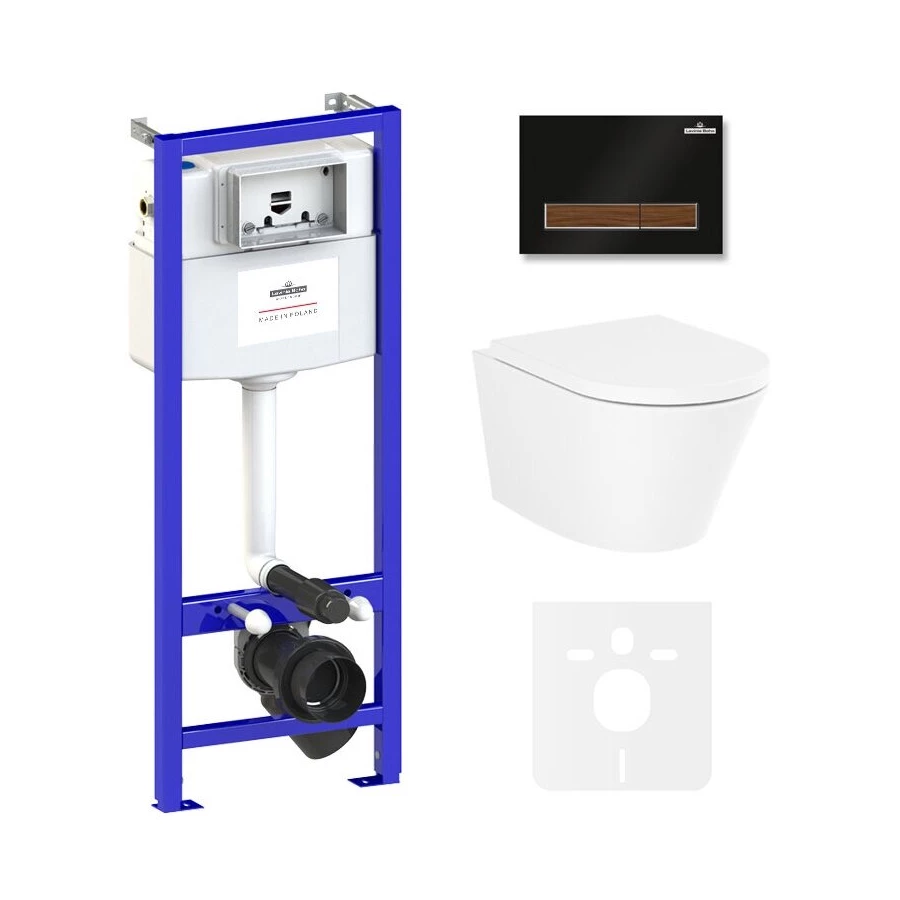 Унитаз Lavinia Boho Relfix Biore Compacto Rimless 75110141 (комплект 6 в 1)