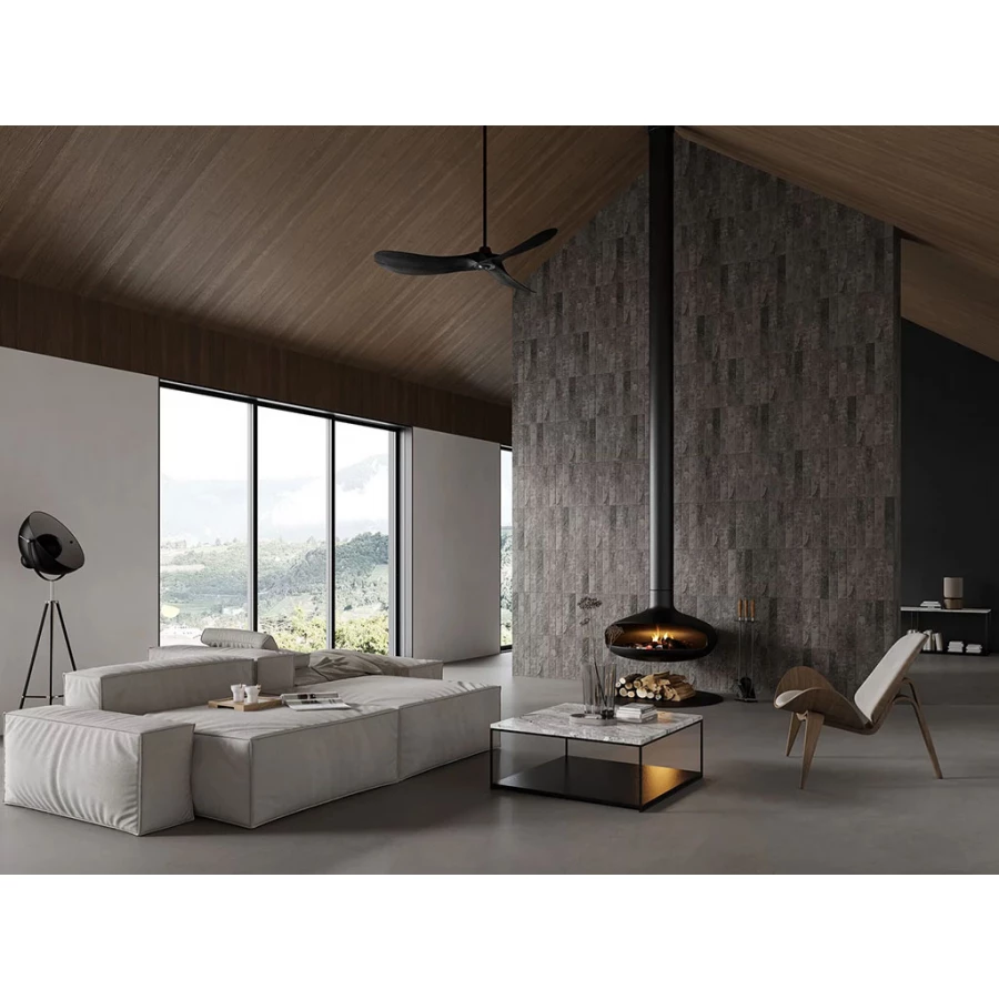 Плитка фасадная Paradyz Carrizo Basalt Elewacja Struktura Mat B1a матовая коричневая 39,7x6,5 см