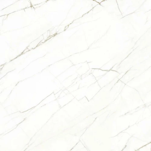 Керамогранит Planet Ceramics UKP-520 глянцевый с золотом белый 80х80 см