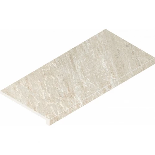 Ступень угловая правая из керамогранита Italon Магма Айс матовая бежевая 620070002950 60х33 см