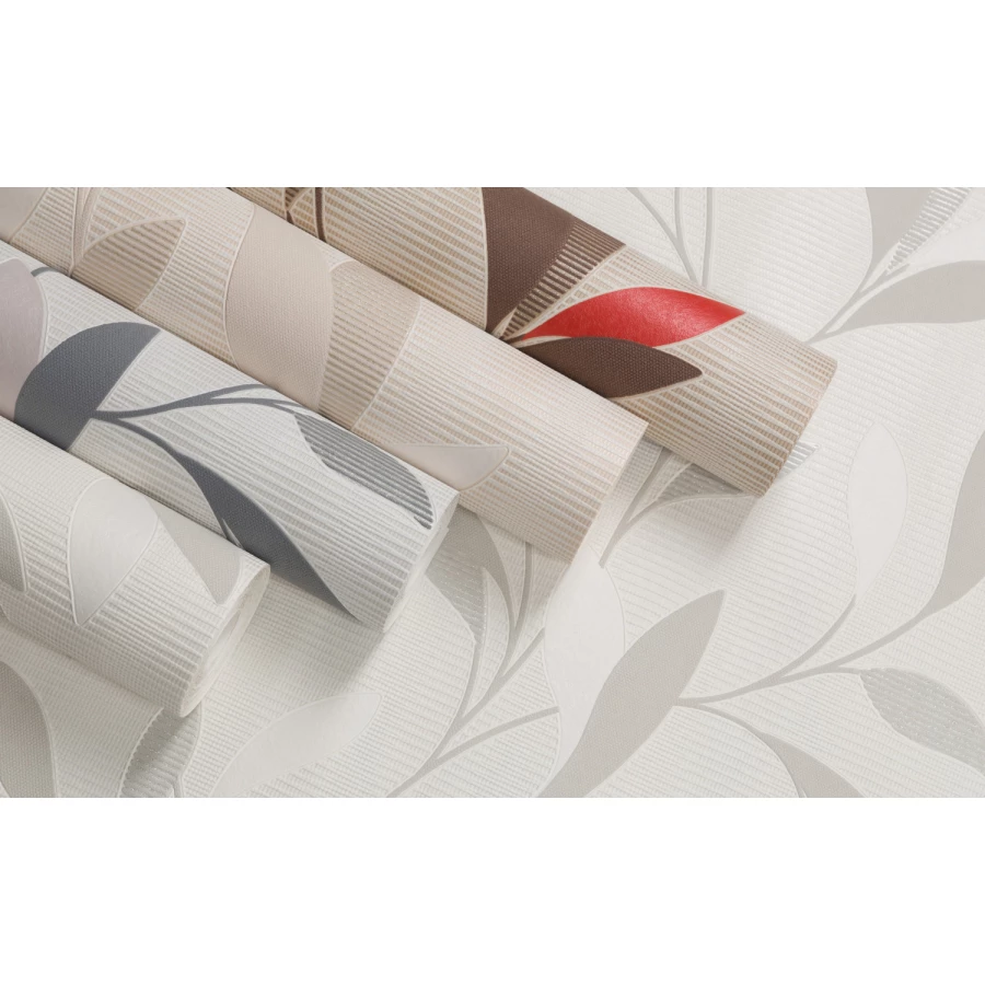 Обои бумажные Palitra Home HomeColor Alga бежевые HC11027-28 0.53х10.05 м