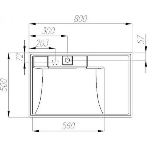 Раковина Акватон Рейн 1A72113KRW010 80x50 см