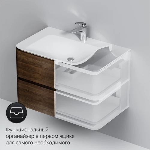 База под раковину Am Pm Sensation подвесная орех M30FHX0802NF 80 см