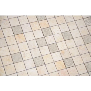 Мозаика из натурального камня LeeDo Ceramica Art Botticino Mat желто-бежевый 30х30 см