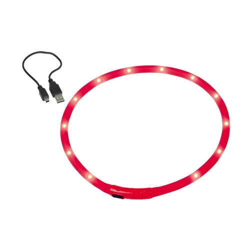 Ошейник для собак Nobby S светодиодный красный 40 см 