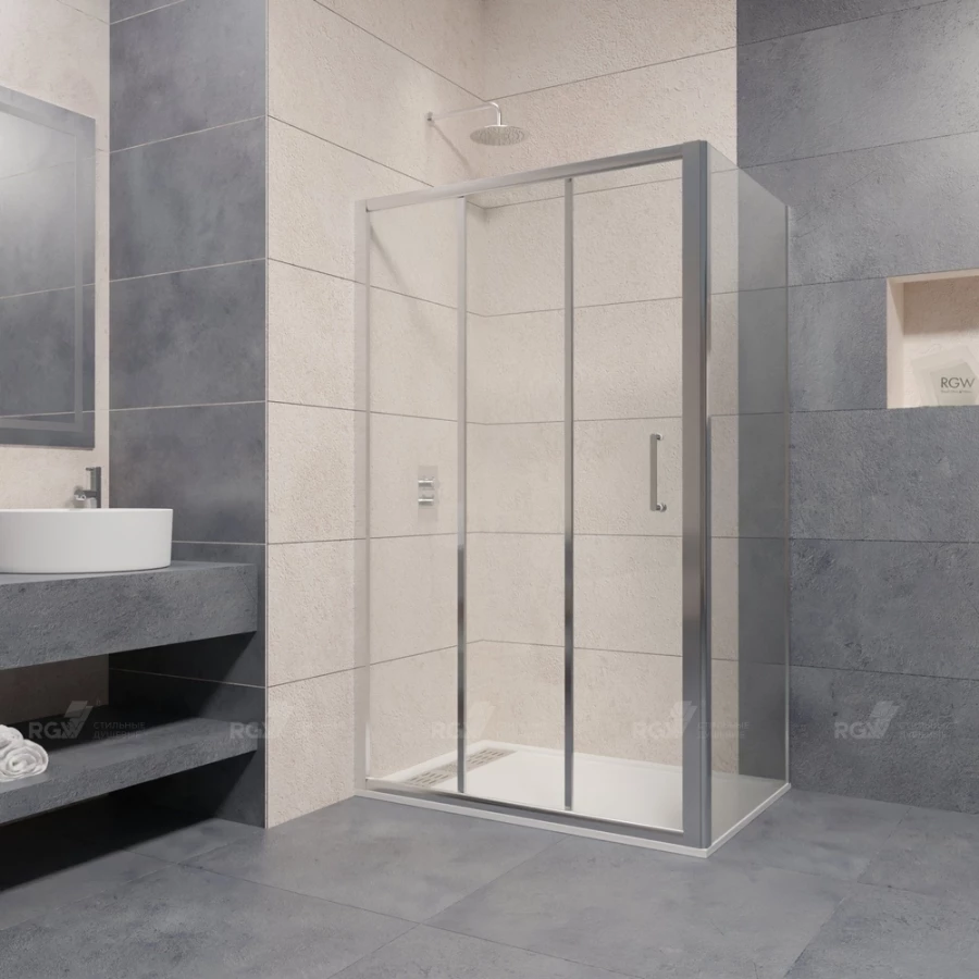 Душевой уголок RGW PA-73 PA-13 + Z-050-2 Прозрачное 060873130-011 130х100 см