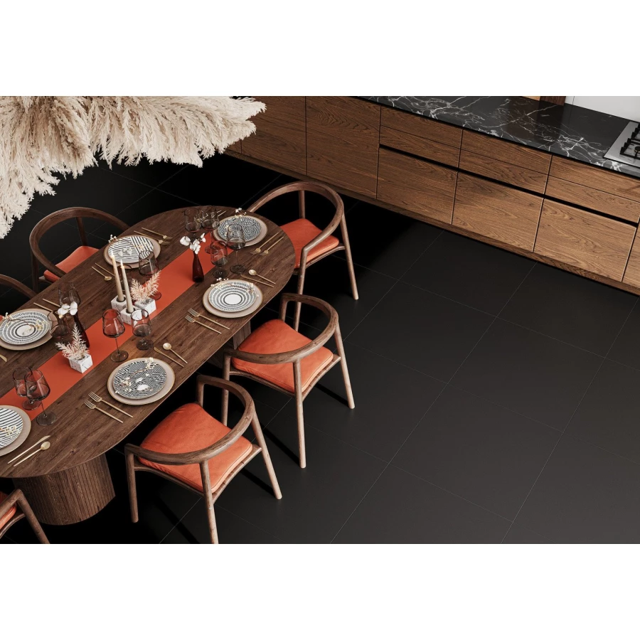 Керамогранит матовый ALMA Ceramica Twin Black 5 шт в уп 54 м в пал GFU04WIN20R 60х60х0,9 см