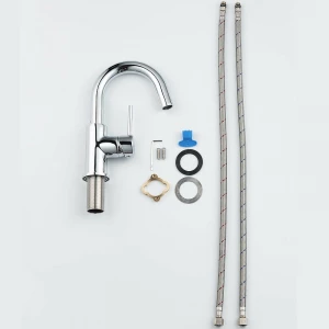 Смеситель Aquatek Европа для раковины без донного клапана хром AQ1307CR