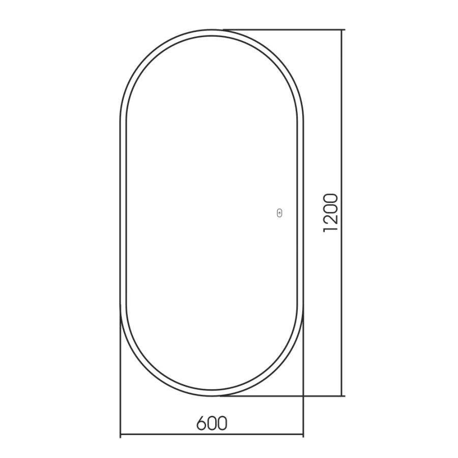 Зеркало Abber See с подсветкой сенсорный выключатель диммер AG6113SMult
