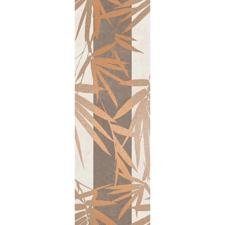 Вставка Creto Ganna Bloom chocolate серый 20х60 см