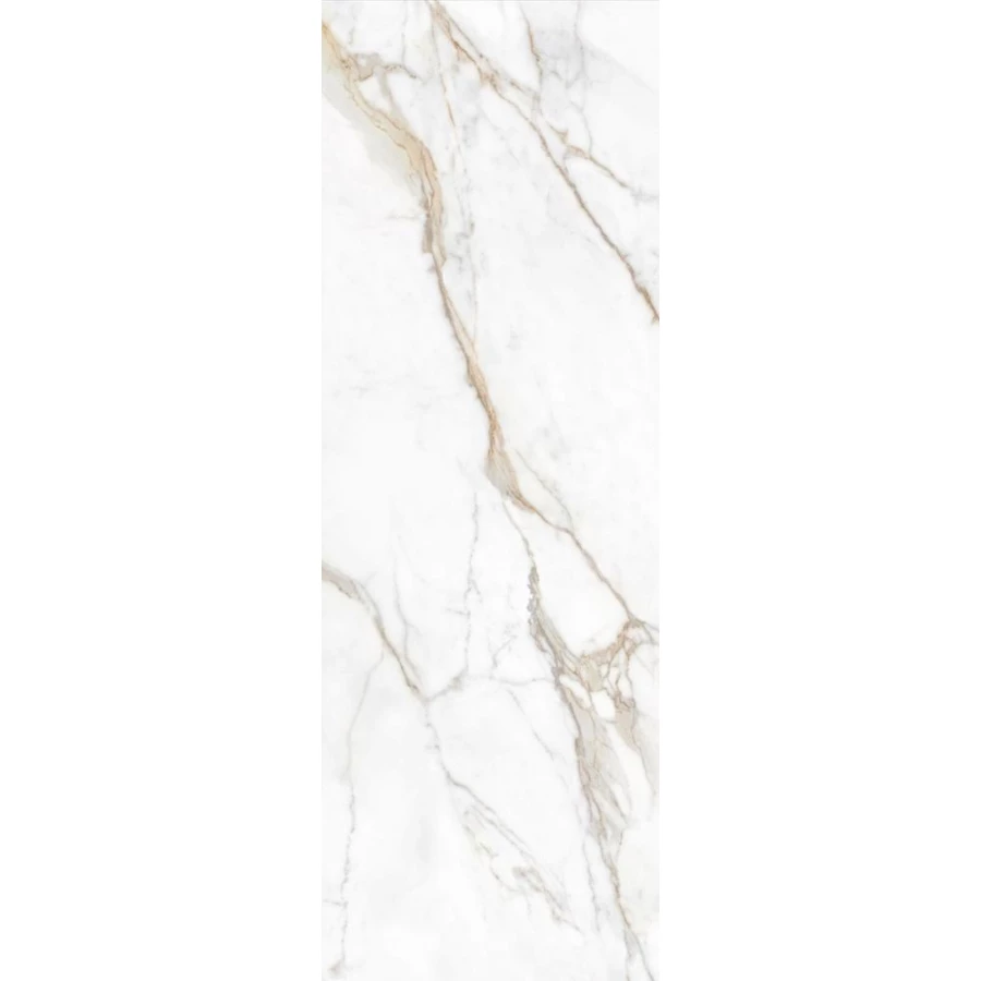 Керамогранит Motto Ceramic Diamond Gold Polished глянцевый белый 240х80 см