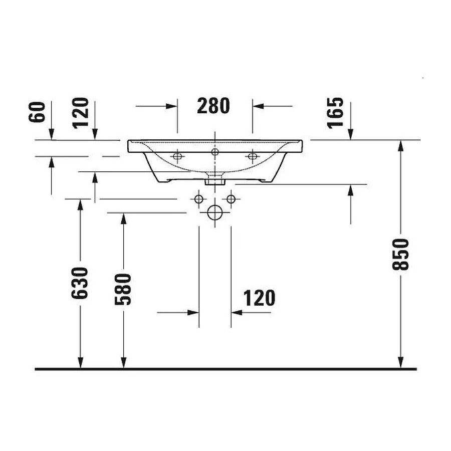 Раковина Duravit D-Neo 65 2367650000