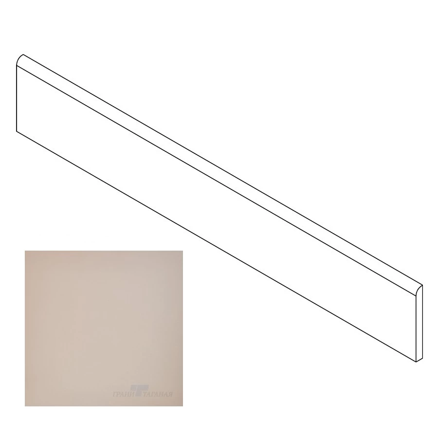 Плинтус Грани Таганая Профи с завальцовкой капучино матовый GT028M 60х9,5 см