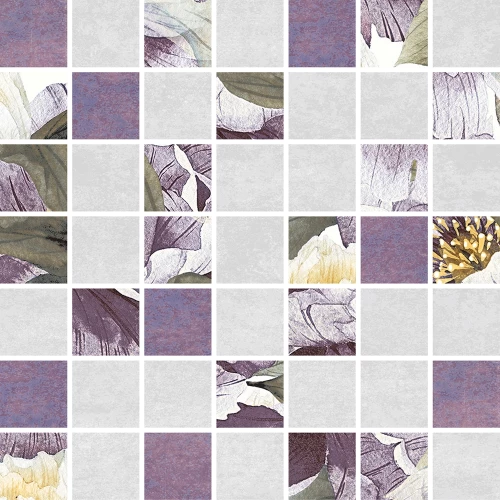 Мозаика InterCerama Metalico фиолетовый 23*23 см