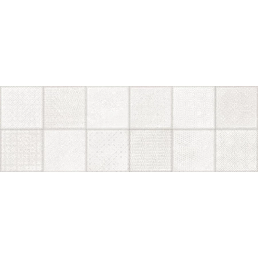 Плитка настенная ALMA Ceramica Cube матовая белая TWU3090CUB07R 90х30 см