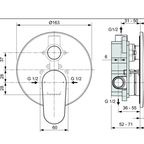 Смеситель для ванны Ideal Standard Silk Black Cerafine O черный матовый A7193XG