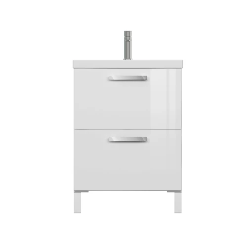 Набор тумба Cersanit Melar 60 раковина Como 60 смеситель Elio ножки для тумбы A64762