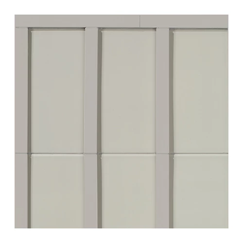 Плитка настенная Mutina Мотиво Схалк / Motivo Chalk матовая серая BOV02 28х14 см