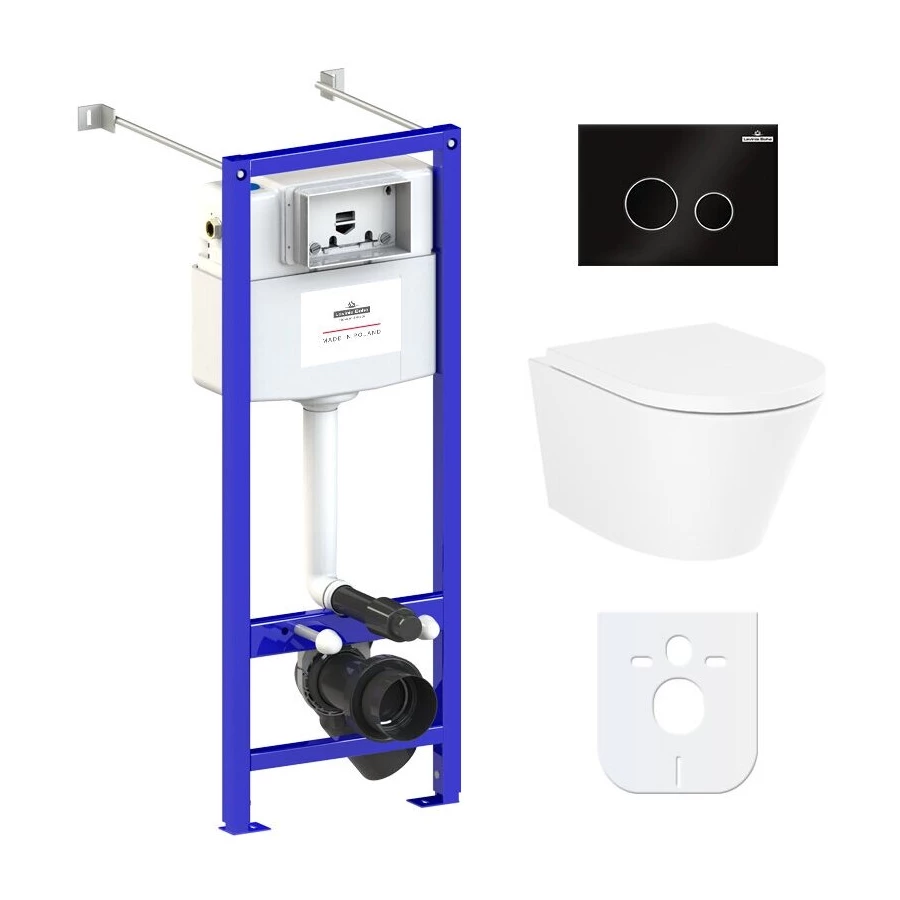 Унитаз Lavinia Boho Relfix Biore Compacto Rimless 77050180 (комплект 6 в 1)