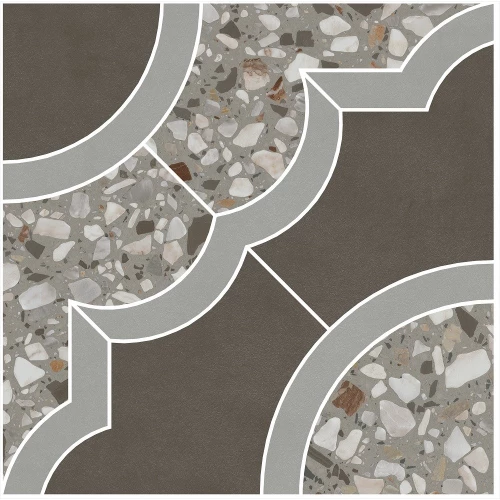 Декор Kerama Marazzi Бричиола 1 полуглянцевый серый ID141 30х30 см