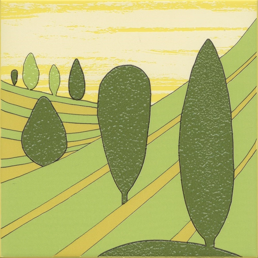 Декор Kerama Marazzi Бардини 2 полуматовый зеленый VT/A554/5109 20x20 см