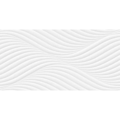 Плитка настенная Тянь Шань Ликаон Рельеф 2 волна глянцевая белая TP3600AY2 60х30 см