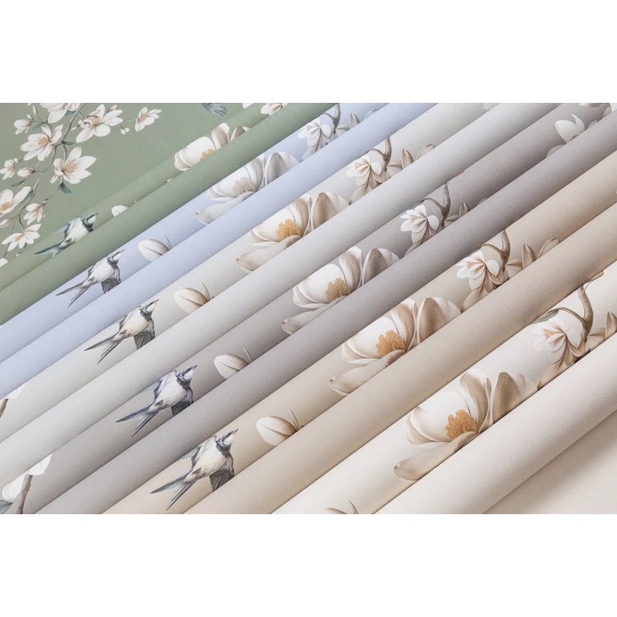 Обои флизелиновые Palitra Life Magnolia серые PL72536-14 1,06х10,05 м